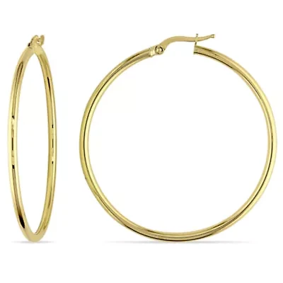 45mm Hoop Earrings in 10K Yellow Gold