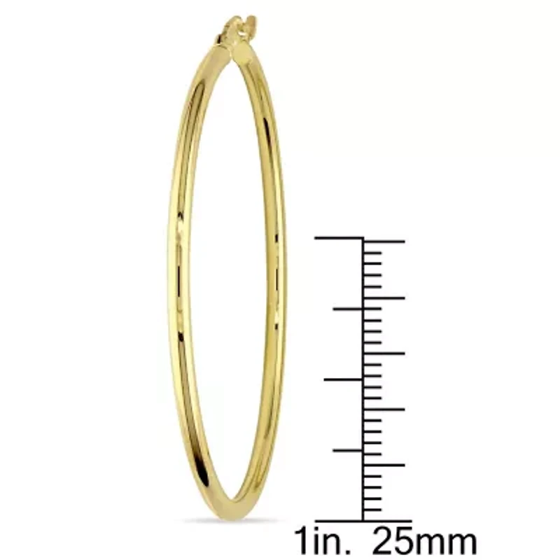 45mm Hoop Earrings in 10K Yellow Gold