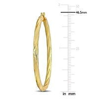 46.5mm Round Hoop Earrings in 14K Yellow Gold