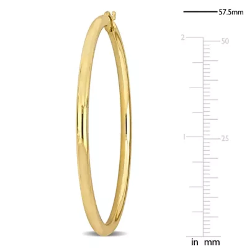 57.5mm Hoop Earrings in 14K Yellow Gold