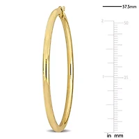 57.5mm Hoop Earrings in 14K Yellow Gold