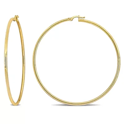 64.5mm Hoop Earrings in 10K Yellow Gold