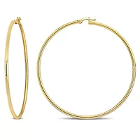 64.5mm Hoop Earrings in 10K Yellow Gold