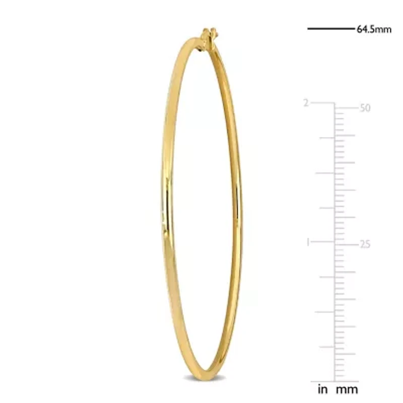 64.5mm Hoop Earrings in 10K Yellow Gold
