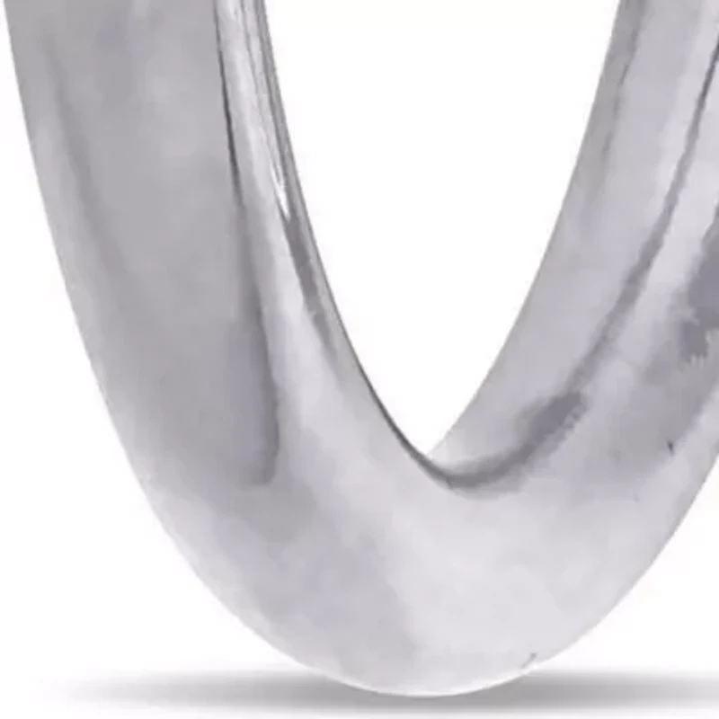 40mm Hoop Earrings in 10K White Gold