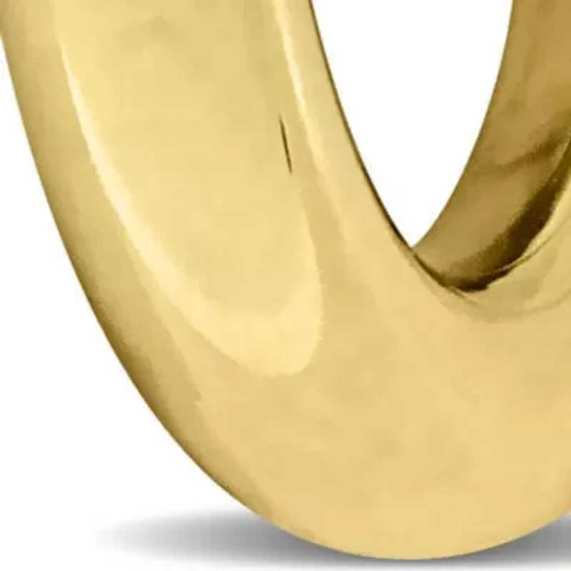 20x3mm Hoop Earrings in 10K Yellow Gold