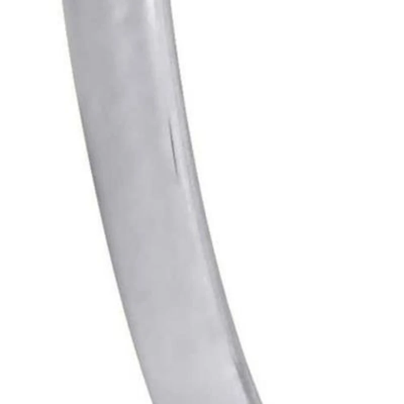 40x2mm Hoop Earrings in 10K White Gold