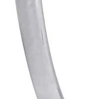 40x2mm Hoop Earrings in 10K White Gold