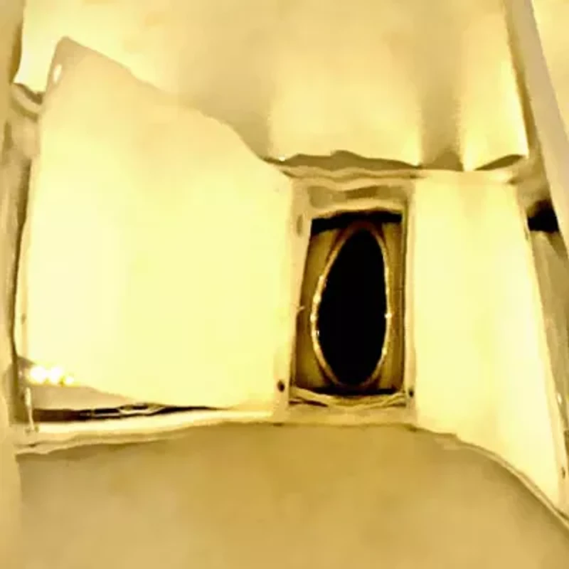 Puffed Hoop Earrings in 14K Yellow Gold