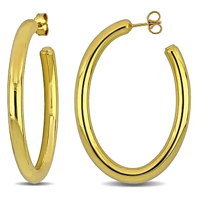 36x49mm Oval Hoop Earrings in 14K Yellow Gold