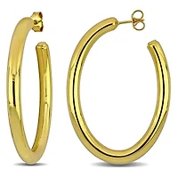 36x49mm Oval Hoop Earrings in 14K Yellow Gold
