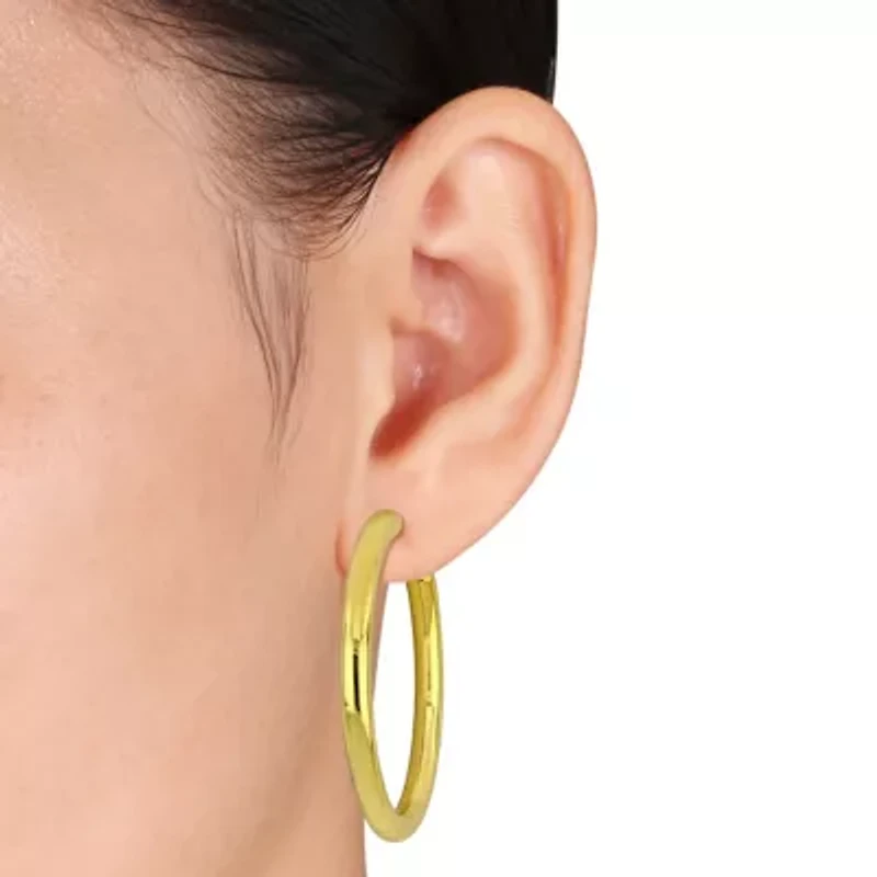 36x49mm Oval Hoop Earrings in 14K Yellow Gold