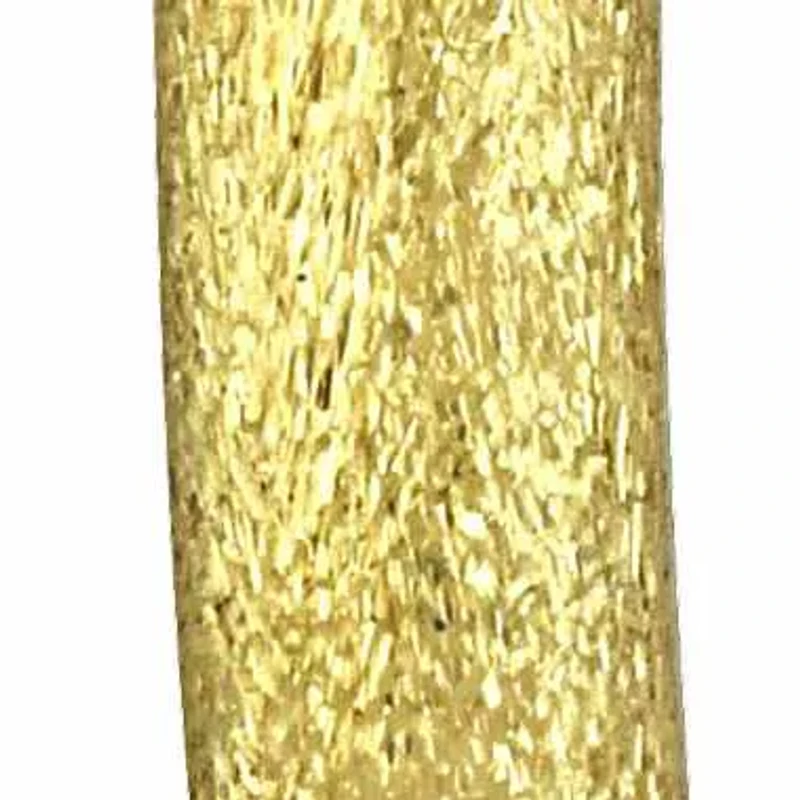 49mm Oval Hoop Satin Finish Earrings in 14K Yellow Gold