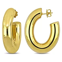 39mm Hoop Earrings in 14K Yellow Gold