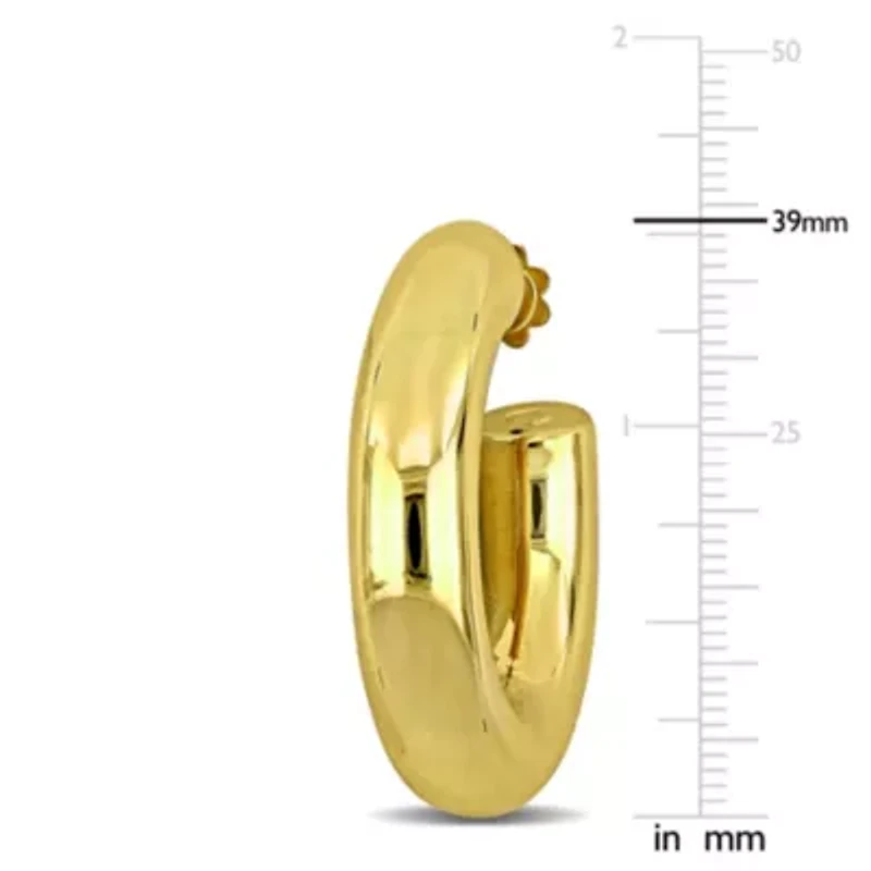 39mm Hoop Earrings in 14K Yellow Gold