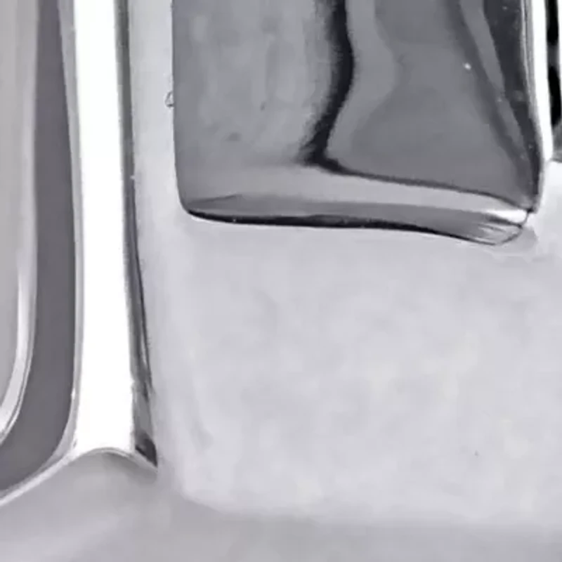 28mm Square Hoop Earrings in 14K White Gold