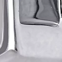 28mm Square Hoop Earrings in 14K White Gold