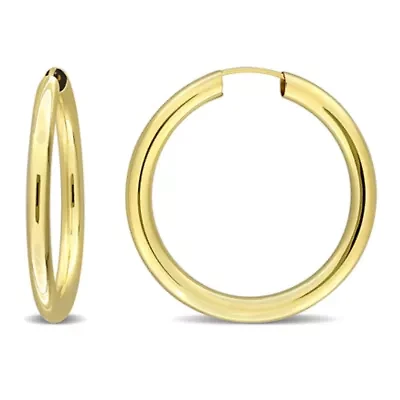 30mm Hoop Earrings in 10K Yellow Gold