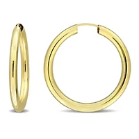30mm Hoop Earrings in 10K Yellow Gold