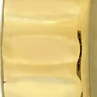 14mm Ribbed Hoop Earrings in 10K Yellow Gold