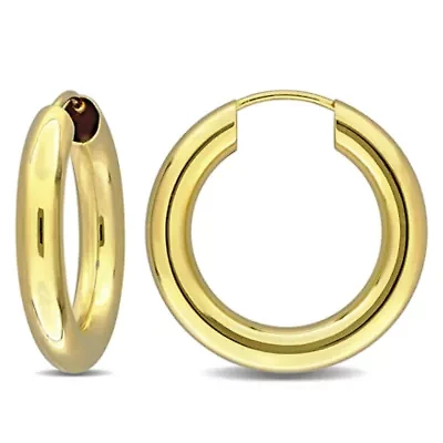 17mm Hoop Earrings in 14K Yellow Gold