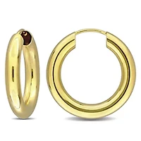 17mm Hoop Earrings in 14K Yellow Gold