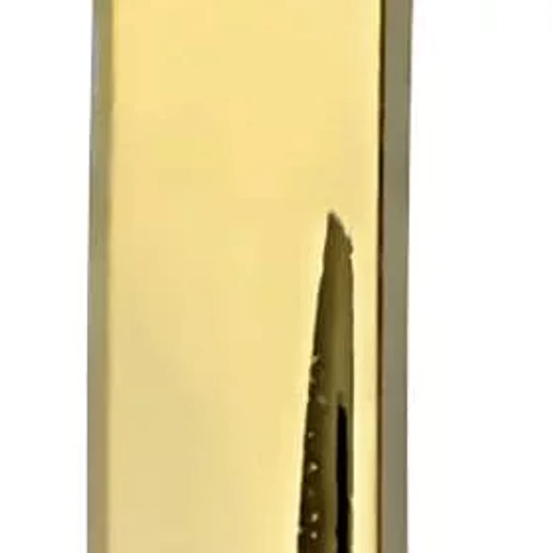 25.4mm Square Tube Hoop Earrings in 14K Yellow Gold