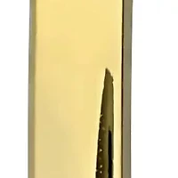 25.4mm Square Tube Hoop Earrings in 14K Yellow Gold