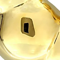 Puffed Beaded Hoop Earrings in 14K Yellow Gold