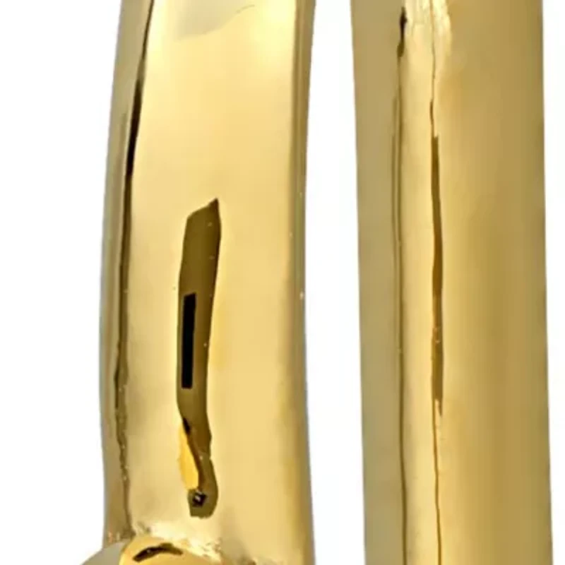 Open Heart Hoop Earrings in 14K Yellow Gold