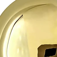 9.6mm Puffed Round Button Stud Earrings in 14K Yellow Gold