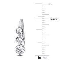 Lab Grown Diamond Earrings in 14k White Gold