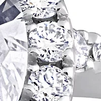 Lab Grown Diamond Engagement Ring set 14k White Gold