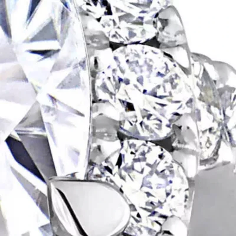 Lab Grown Diamond Engagement Ring set 14k White Gold