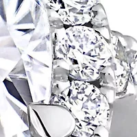 Lab Grown Diamond Engagement Ring set 14k White Gold