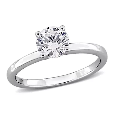 Lab Grown Diamond Ring 10k White Gold