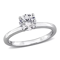 Lab Grown Diamond Ring 10k White Gold