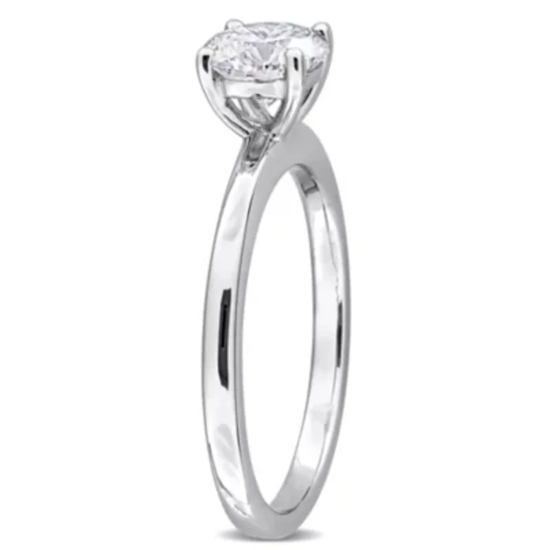 Lab Grown Diamond Ring 10k White Gold