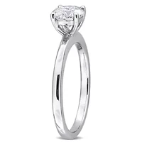 Lab Grown Diamond Ring 10k White Gold