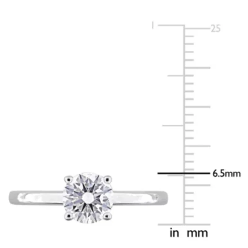 Lab Grown Diamond Ring 10k White Gold