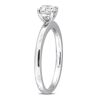 Lab Grown Diamond Ring 10k White Gold