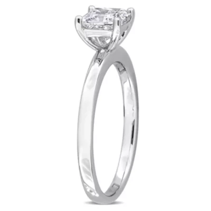 Lab Grown Diamond Ring 10k White Gold