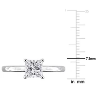 Lab Grown Diamond Ring 10k White Gold