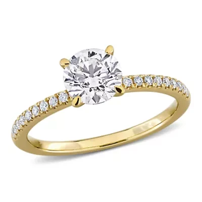 Lab Grown Diamond Ring 14k Yellow Gold