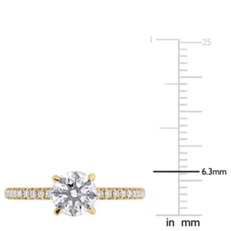 Lab Grown Diamond Ring 14k Yellow Gold