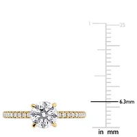 Lab Grown Diamond Ring 14k Yellow Gold