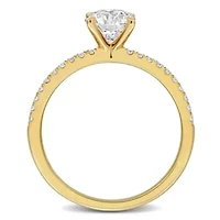 Lab Grown Diamond Ring 14k Yellow Gold
