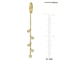 Lab Grown Diamond Hoop Earrings in 14k Yellow Gold