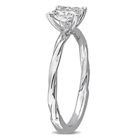 Lab Grown Diamond Ring 18k White Gold