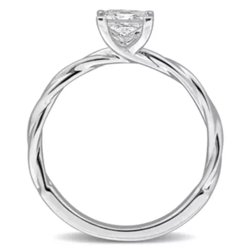 Lab Grown Diamond Ring 18k White Gold